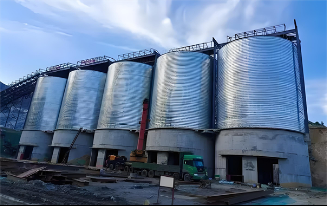 宁夏螺旋卷板仓施工现场